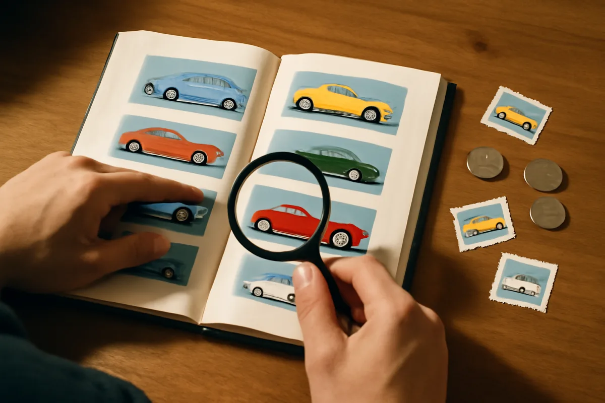 Riconoscere le auto iconiche sui francobolli e monete: la guida illustrata che sorprende