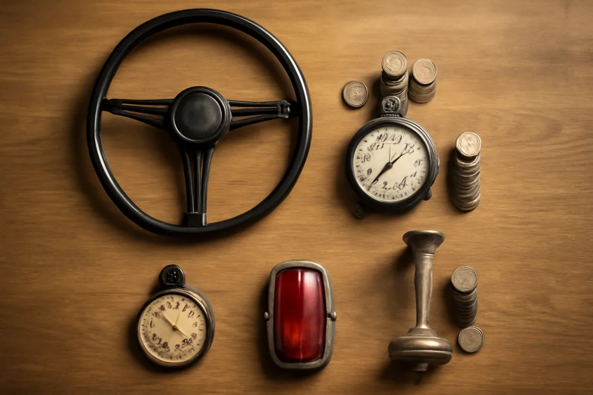 Quali oggetti automobilistici vintage si abbinano meglio alle monete? La classifica secondo i curatori di musei