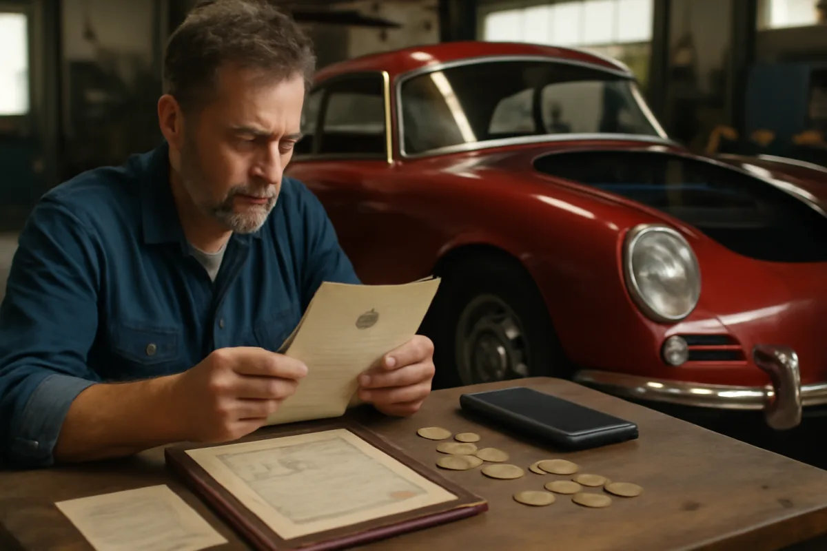Restauro auto storica: quali documenti numismatici aumentano il valore della vettura?