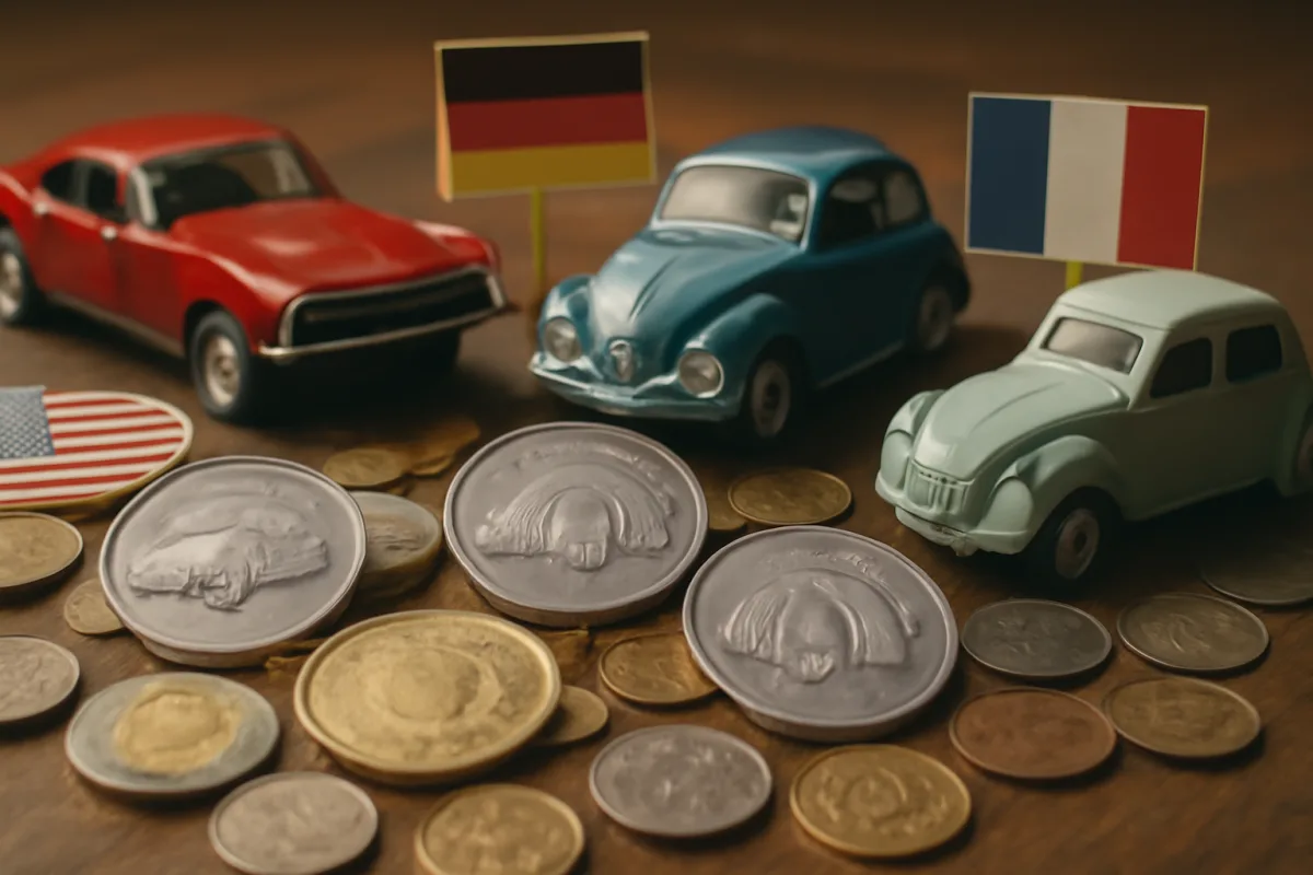 Le auto iconiche nella numismatica mondiale: quali nazioni sono più attive?