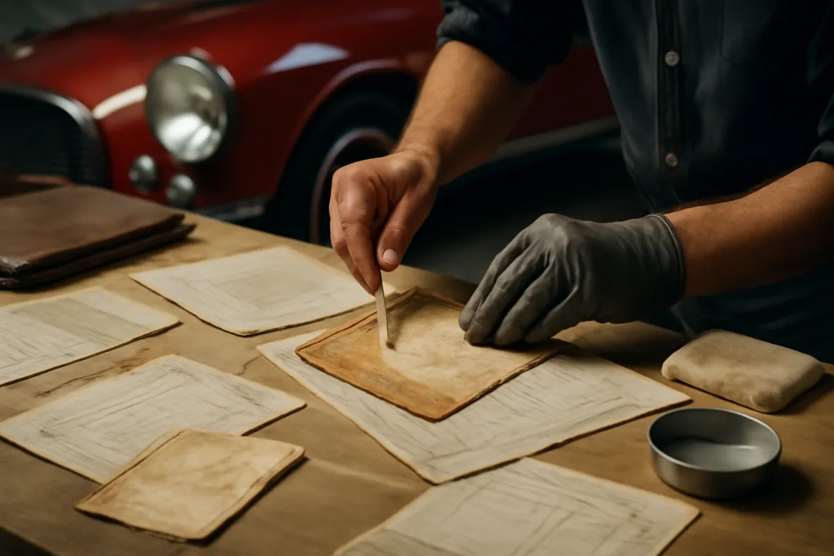 Come restaurare documenti auto d’epoca senza perdere valore collezionistico?